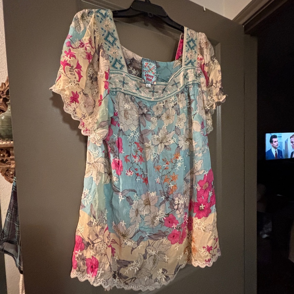 Dress or long top silk